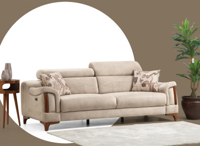 Three Seater Sofa Couch Living room Designer Furniture Modern Upholstery Textile